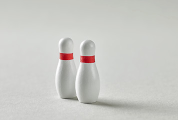 Image showing two bowling pins