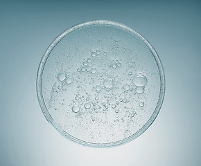 Image showing cosmetic liquid with bubbles