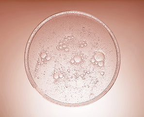 Image showing cosmetic liquid with bubbles