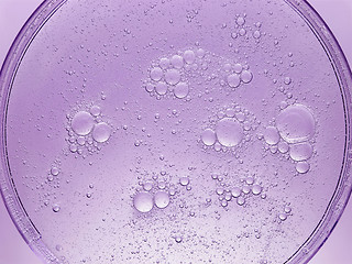 Image showing cosmetic liquid with bubbles