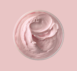 Image showing pink cosmetic cream