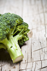 Image showing Fresh green organic broccoli.