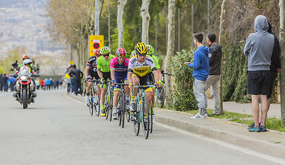 Image showing Group of Cyclists - Tour de Catalunya 2016