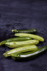 Image showing Fresh green zucchini 