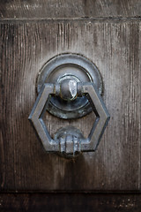 Image showing Ancient italian door knocker.