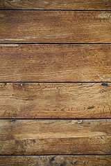 Image showing Brown wooden grunge door texture.