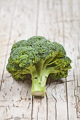 Image showing Fresh green organic broccoli.