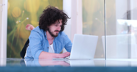 Image showing man enjoying relaxing lifestyle