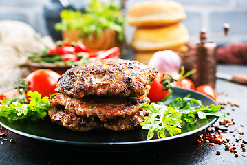 Image showing ingredients for burgers