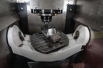 Image showing Metalworking CNC milling machine.