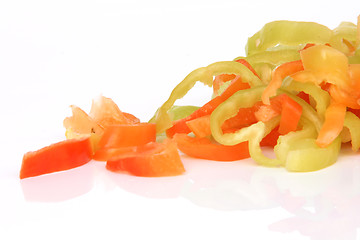 Image showing pepper slices isolated