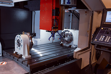 Image showing Metalworking CNC milling machine.