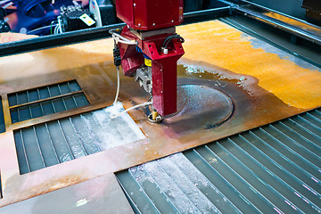 Image showing CNC water jet cutting machine