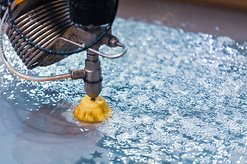 Image showing CNC water jet cutting machine