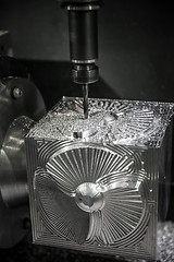 Image showing Metalworking CNC milling machine.