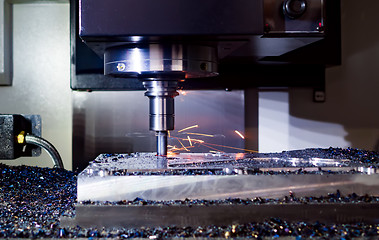 Image showing Metalworking CNC milling machine.