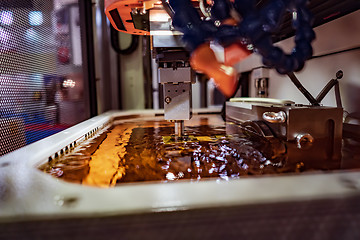 Image showing Metalworking CNC Electrolysis milling machine.