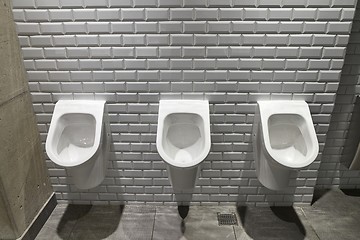 Image showing Urinals Public Toilet