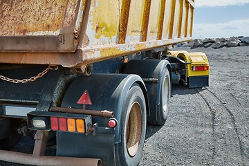 Image showing Yellow Dump Truck