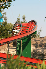 Image showing roller coaster track