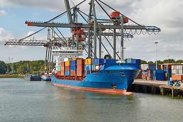 Image showing Container Ship in Port