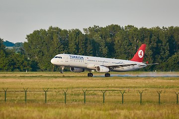Image showing Turkish Airliner Landing
