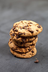 Image showing Fresh baked chokolate cookies