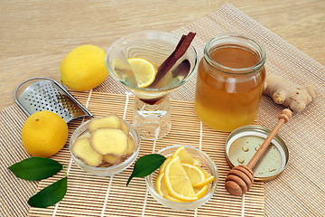 Image showing Healing Flu and Cold Remedy Ingredients