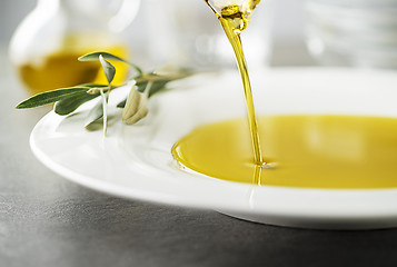 Image showing Olive oil background