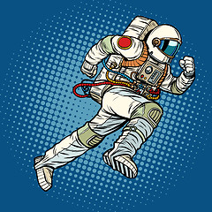 Image showing astronaut runs forward