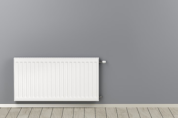 Image showing White heating radiator