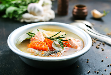 Image showing fish soup