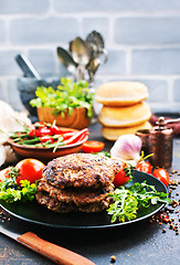 Image showing ingredients for burgers