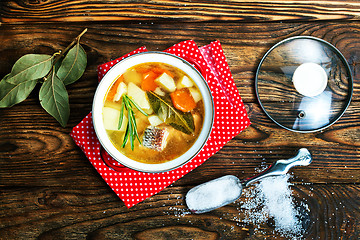 Image showing fish soup