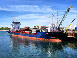 Image showing Cargo Ship at Berth.