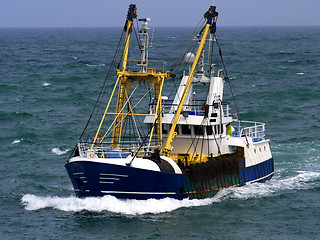 Image showing Fishing Boat Underway.