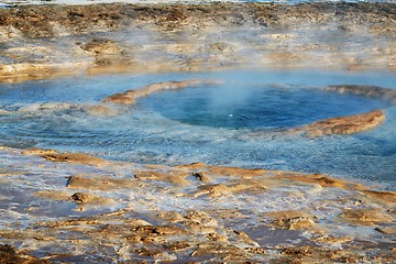 Image showing Geyser in Iceland about to erupt