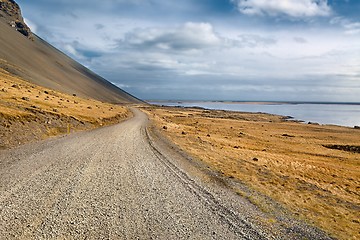 Image showing Gravel Road on Iceland