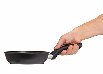 Image showing Hand with frying pan