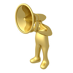 Image showing Megaphone Person