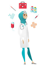 Image showing Young muslim confident doctor.