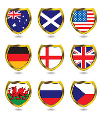 Image showing flag shield