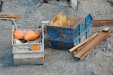 Image showing Construction site machinery