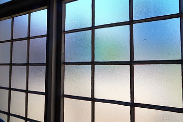 Image showing Window of an old industrial building