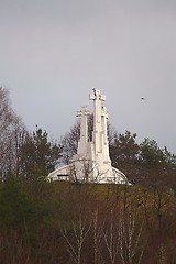 Image showing Crosses on a hill