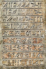 Image showing Ancient Hieroglyphic Script