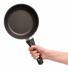 Image showing Hand with frying pan