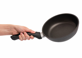 Image showing Hand with frying pan