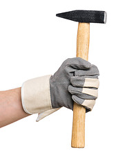 Image showing Worker hand with Hammer