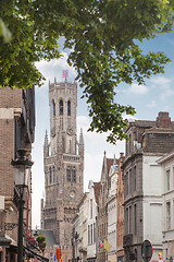 Image showing Belfry of Bruges in Belgium
